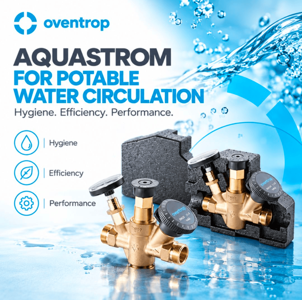 Oventrop Aquastrom -venttiilit käyttöveden kiertoon